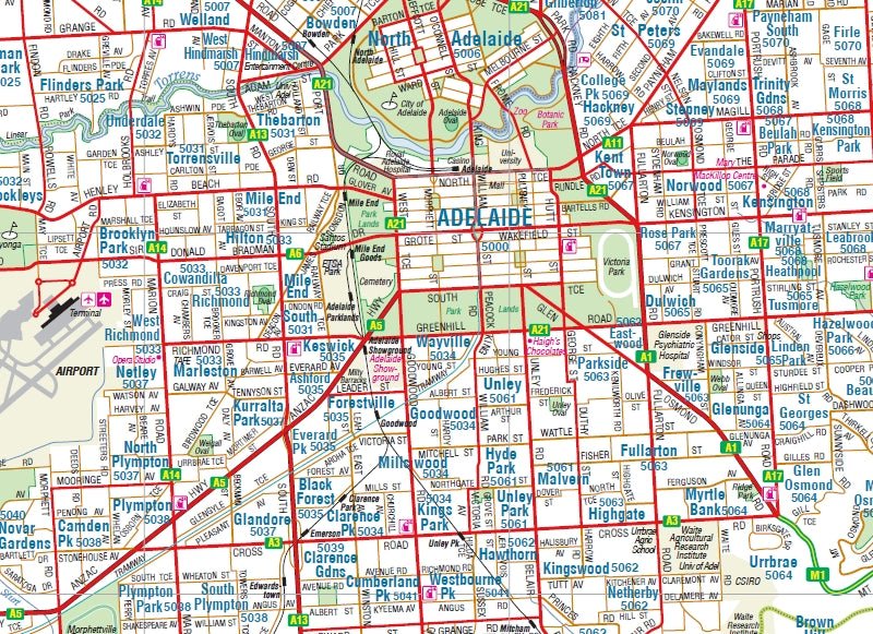 Adelaide and Region Wall Map - Image 2