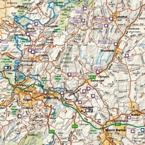Adelaide Hills & Barossa Map - Image 2