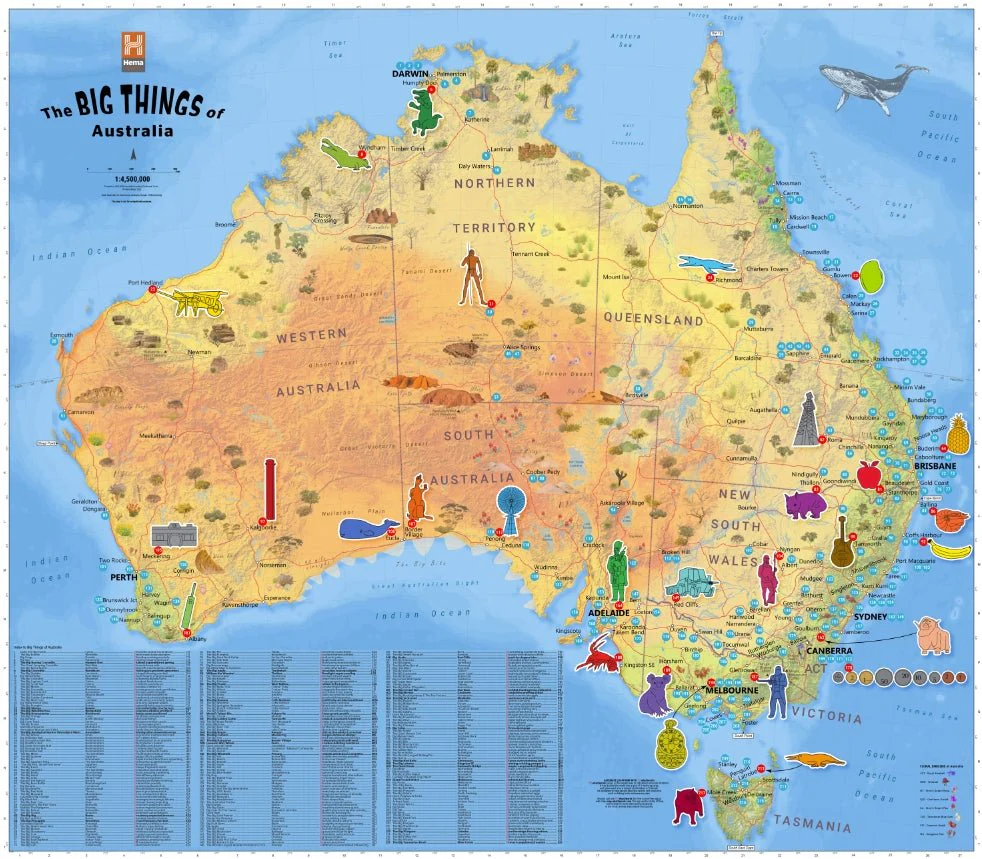 Big things of Australia Map - Image 3