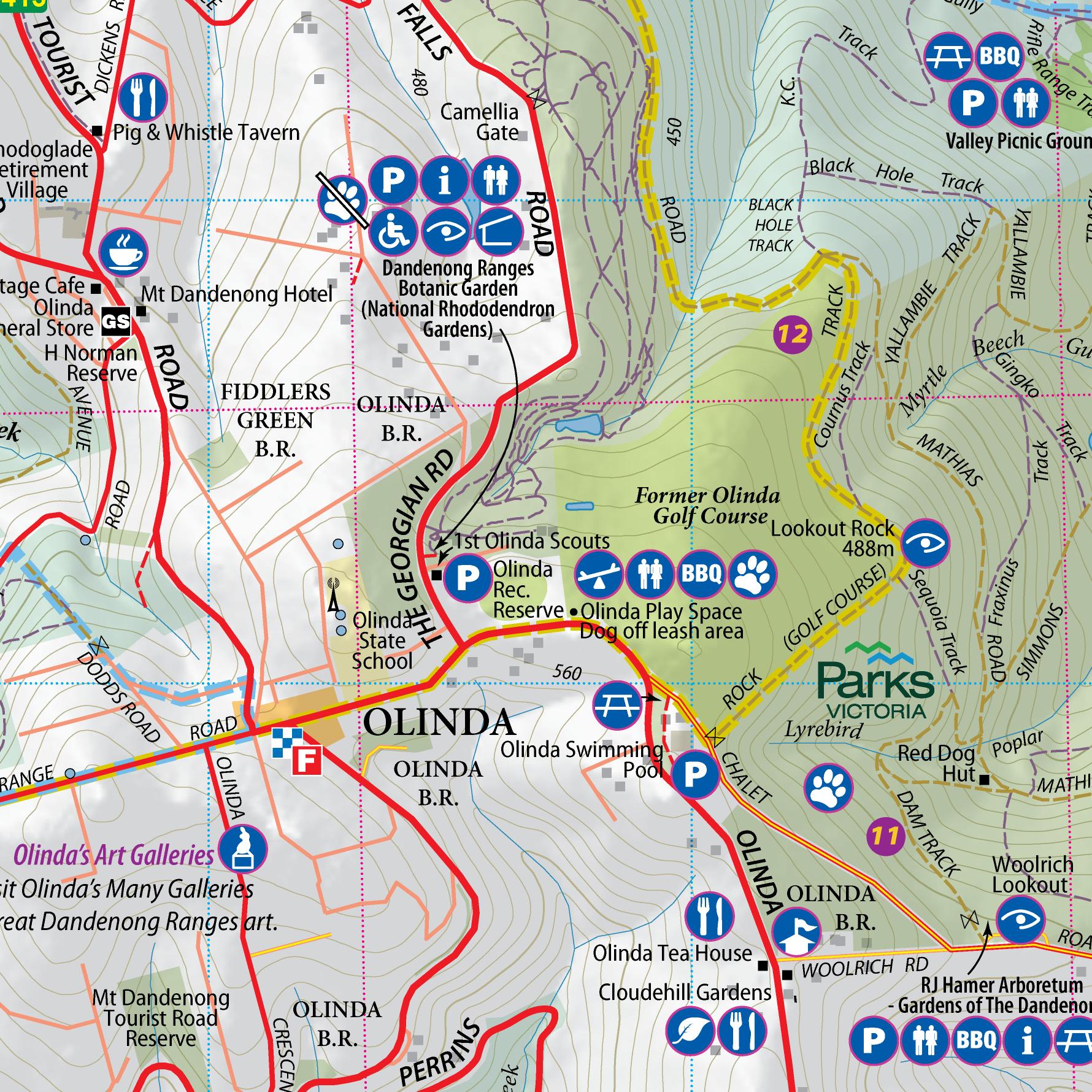 Dandenong Ranges & Lysterfield Hills Map Guide - Image 2