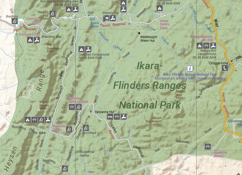 Flinders Ranges Map - Image 5