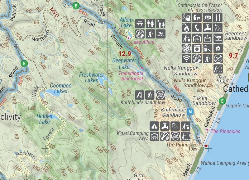 Fraser Island (K'gari) Map - Image 3