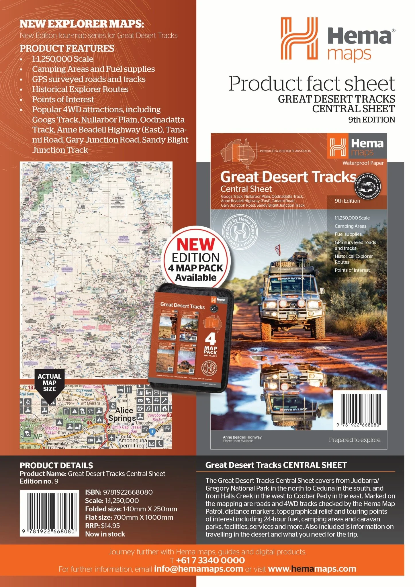 Great Desert Tracks Central Sheet - Image 3