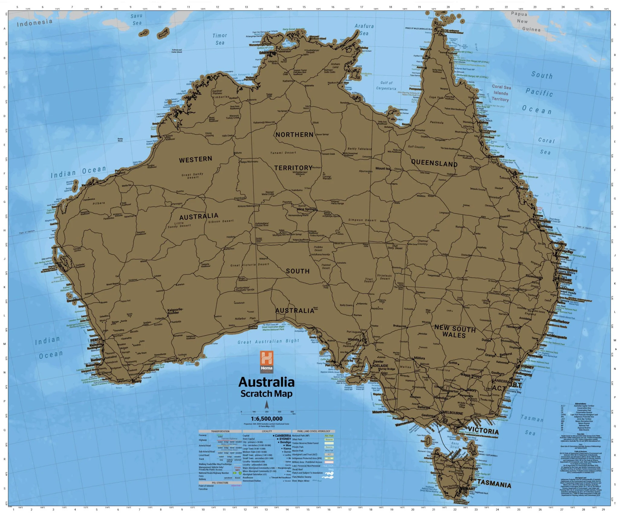 Hema's Australia Scratch Map - Image 4