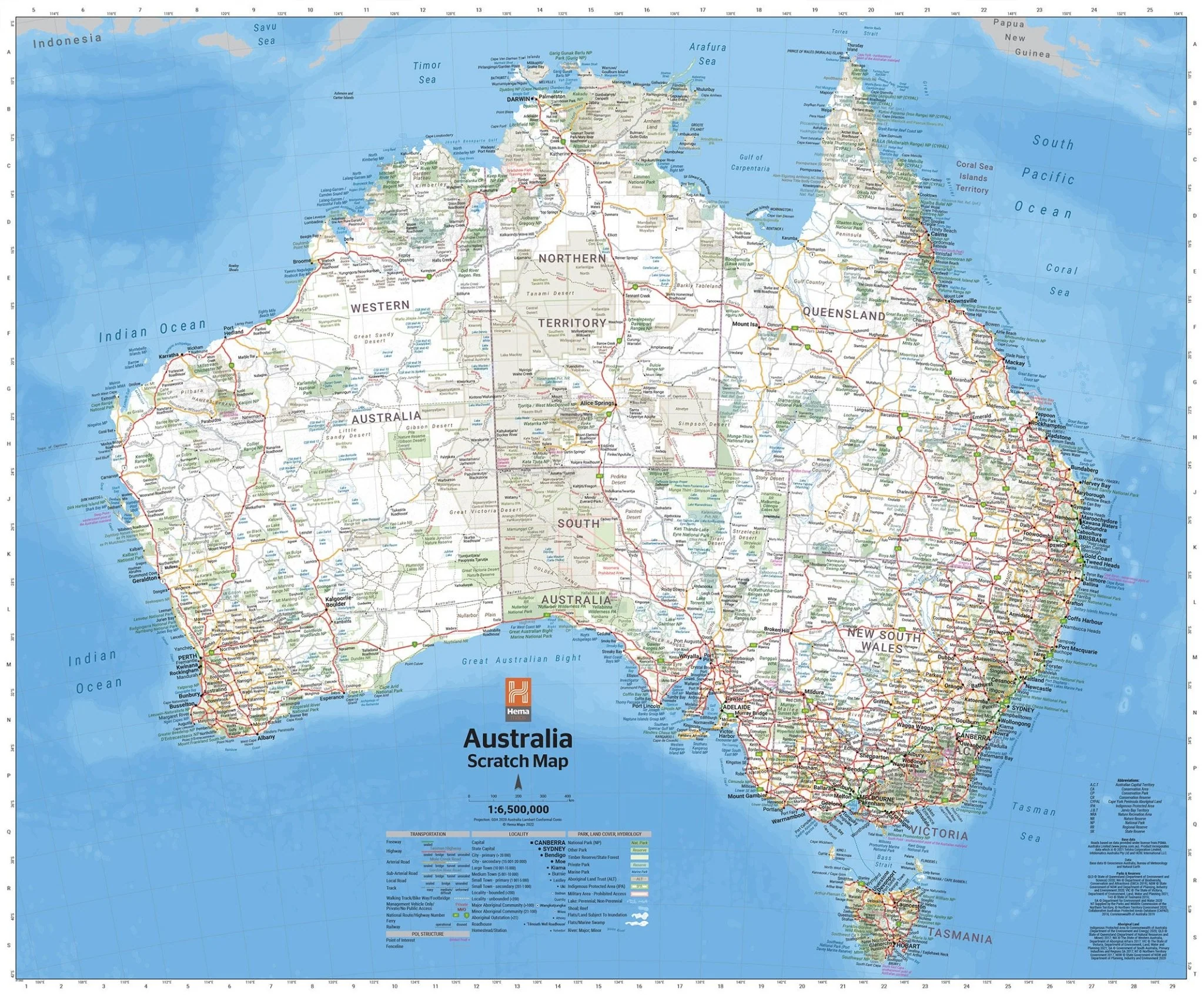 Hema's Australia Scratch Map - Image 5