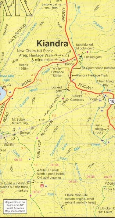 Kosciuszko Northern Activities Map - Image 2