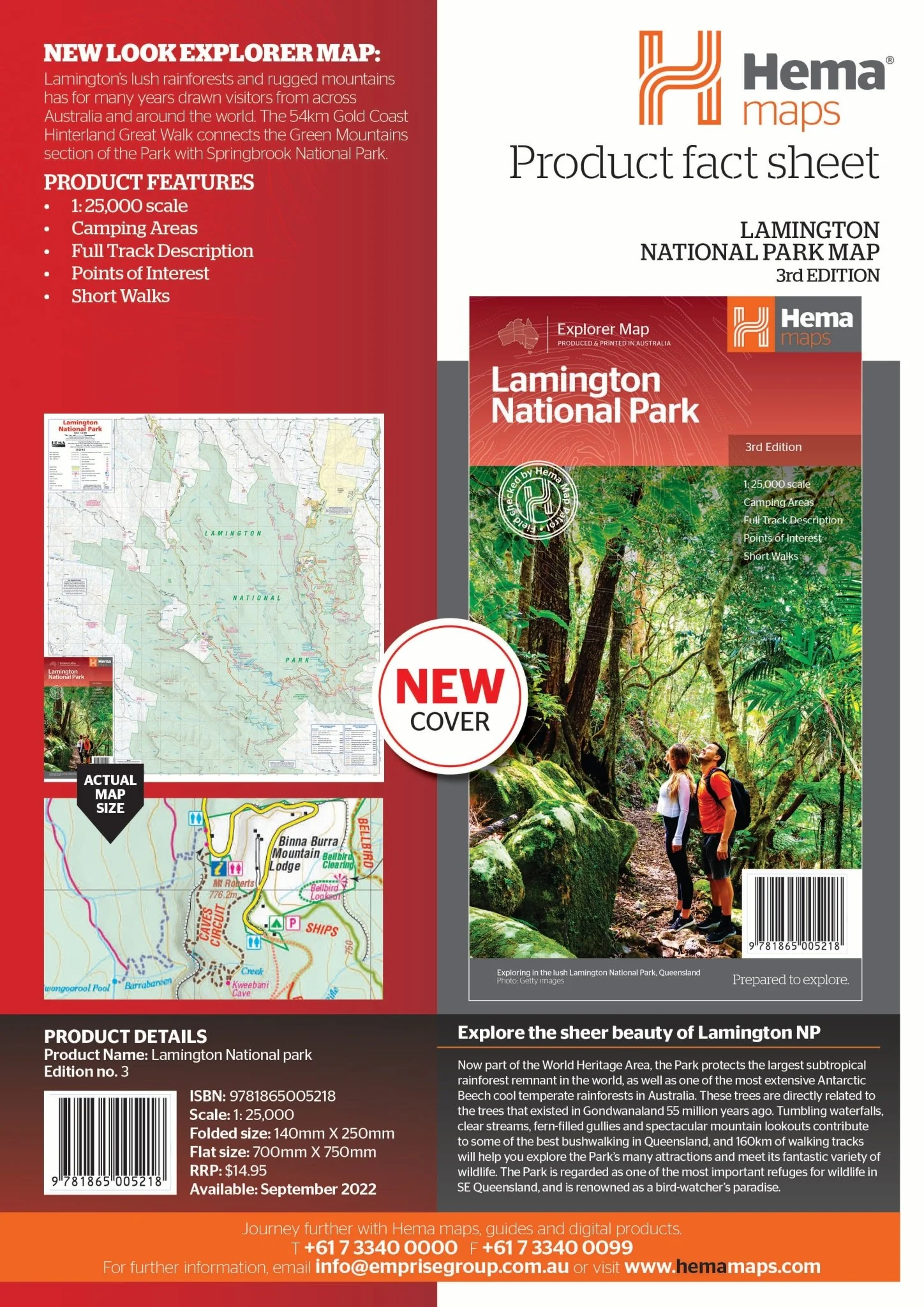 Lamington National Park Map - Image 3