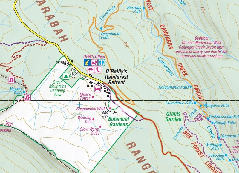 Lamington National Park Map - Image 5