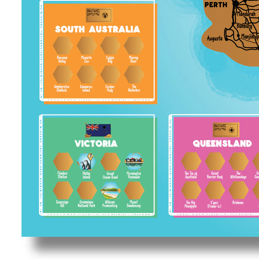 Little Explorer's Australia Scratch Off Map - Image 3