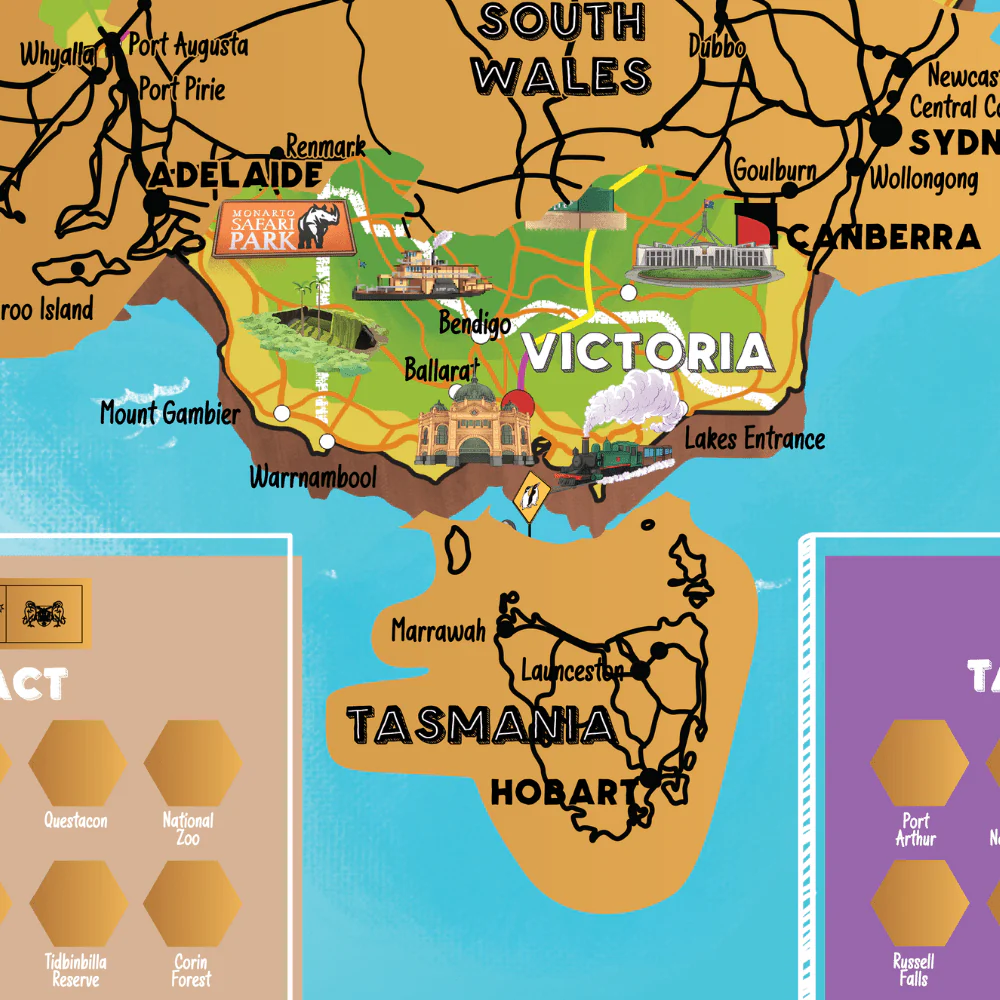 Little Explorer's Australia Scratch Off Map - Image 4