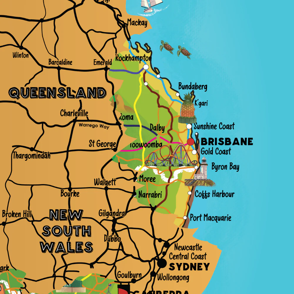 Little Explorer's Australia Scratch Off Map - Image 5