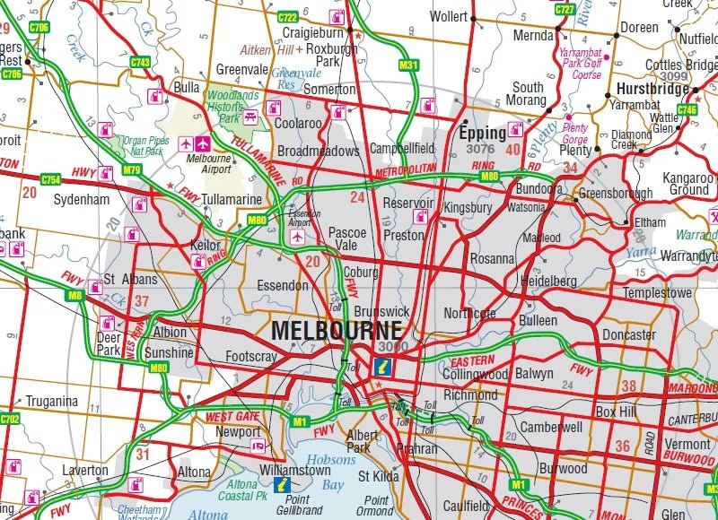 Melbourne & Region Map - Image 10