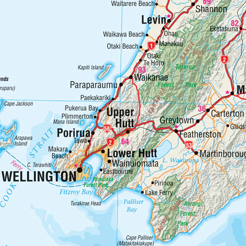 New Zealand (Aotearoa) Wall Map - Image 10