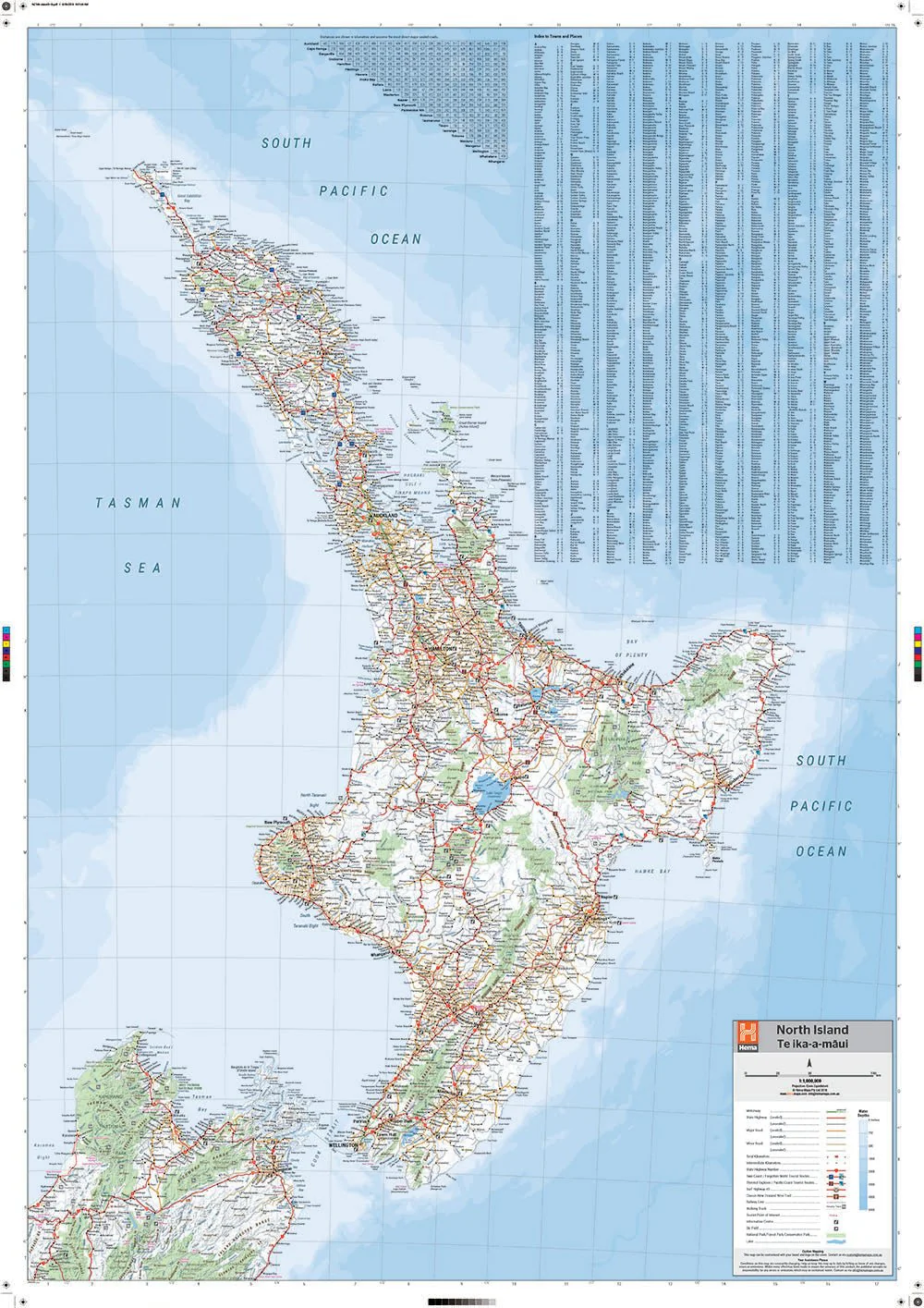 North Island New Zealand Map - Image 6
