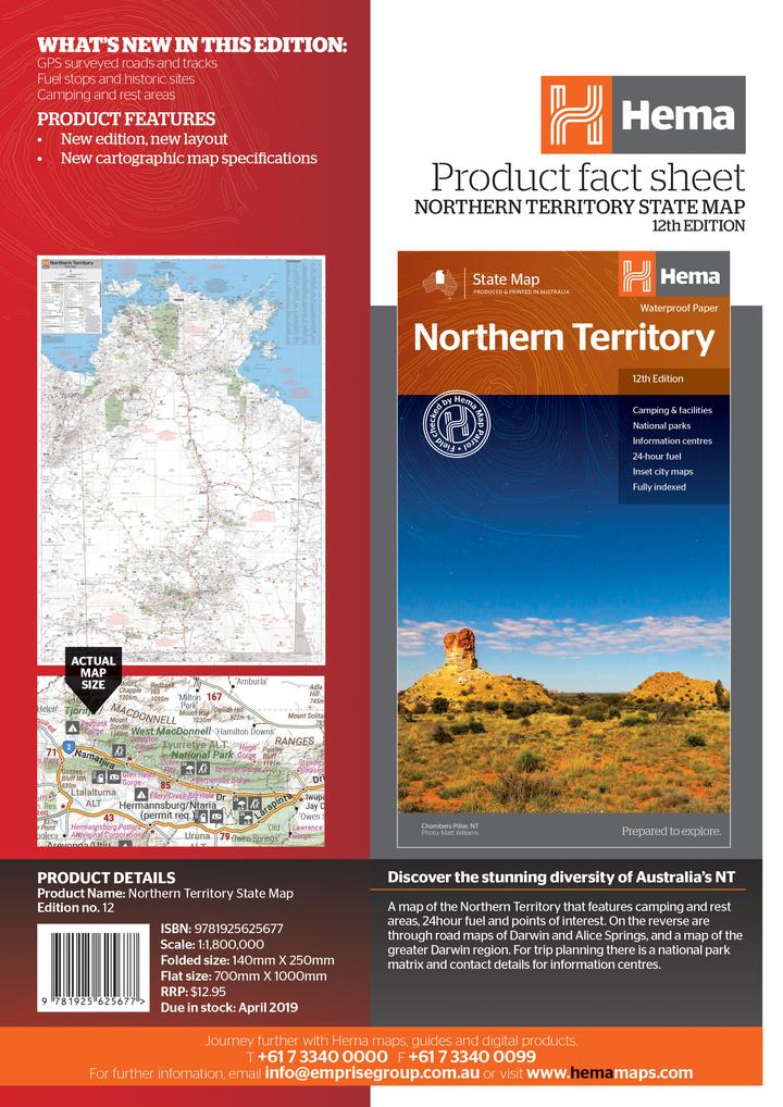 Northern Territory State Map - Image 7