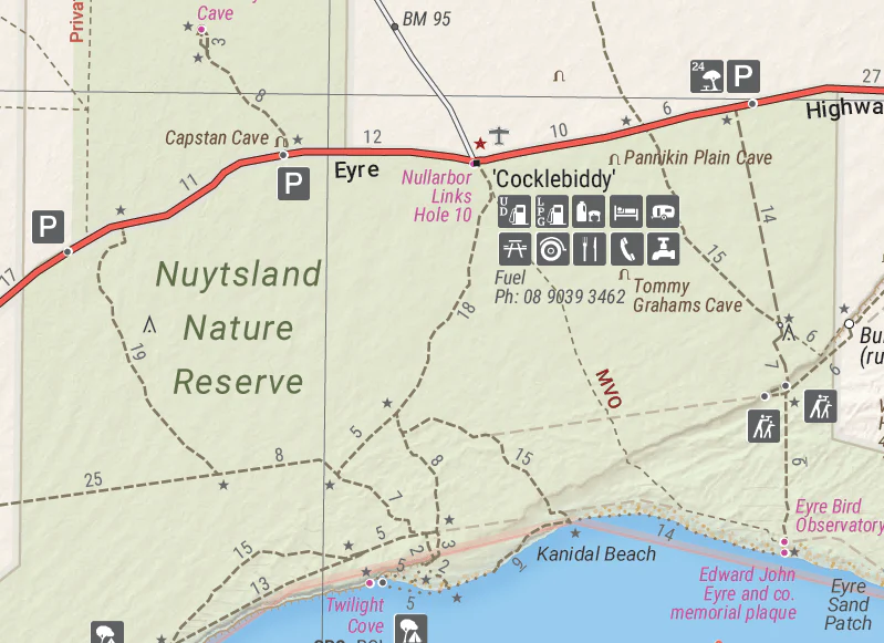 Nullarbor Plain - Western Map - Kalgoorlie to Border Village - Image 4