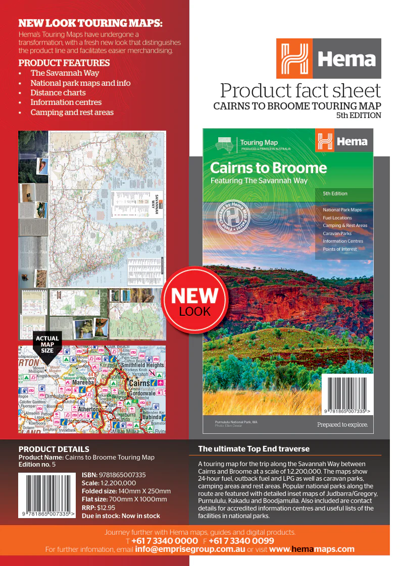 Savannah Way - Cairns to Broome Map - Image 3