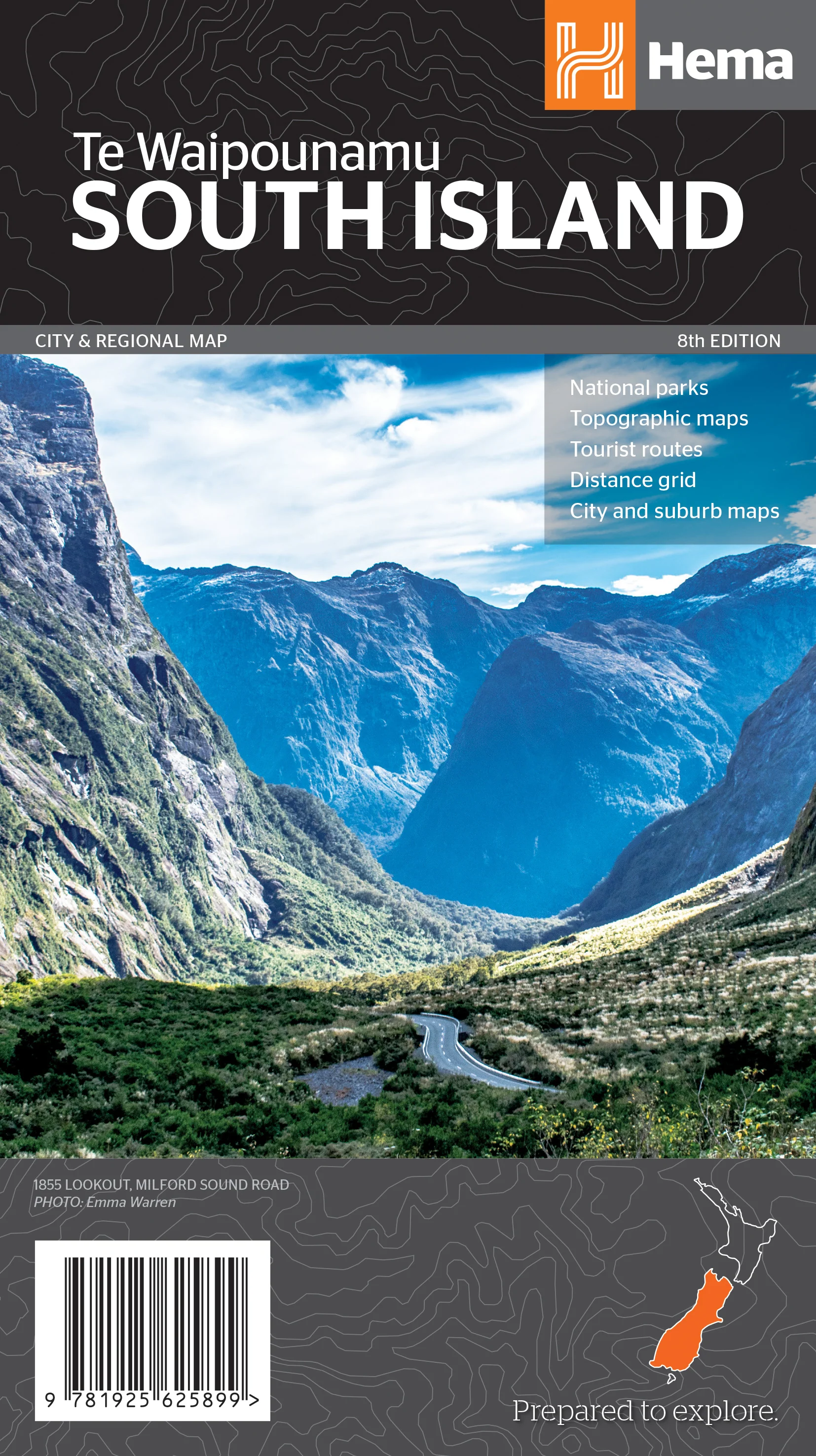 South Island New Zealand Map (Te Waipounamu) - Image 5