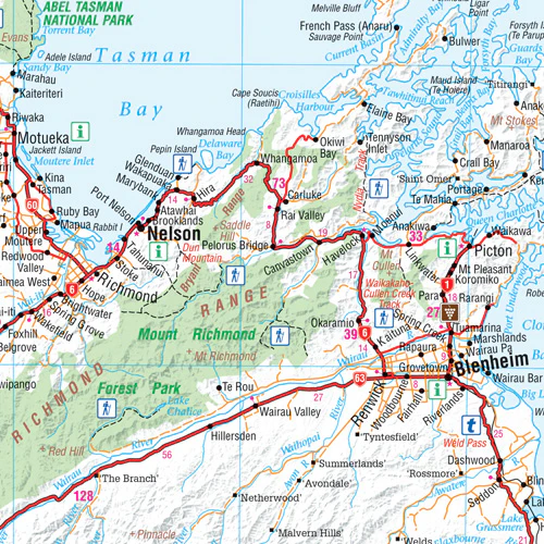 South Island (Te Wai Pounamu) New Zealand Wall Map - Image 8
