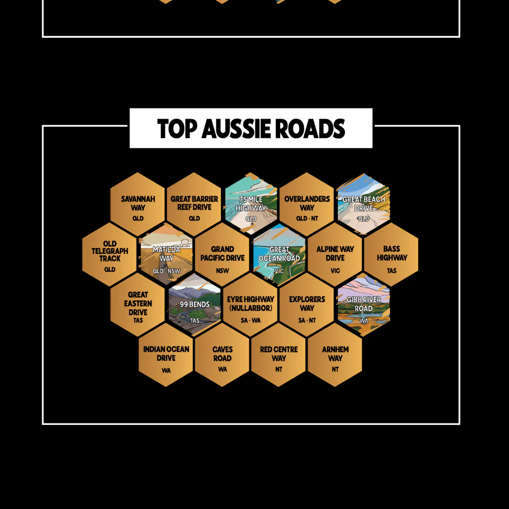 The Big Aussie Bucket List Scratch Map - Image 6