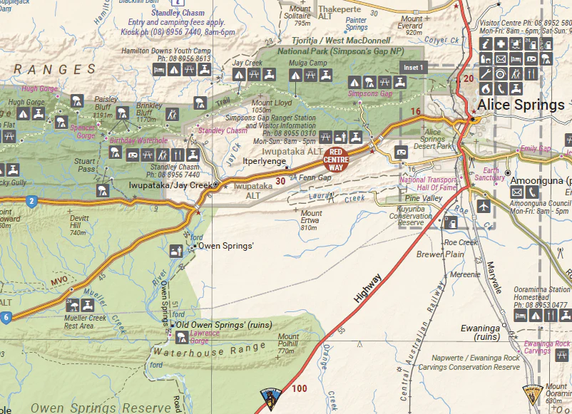 The Red Centre Map - Image 4