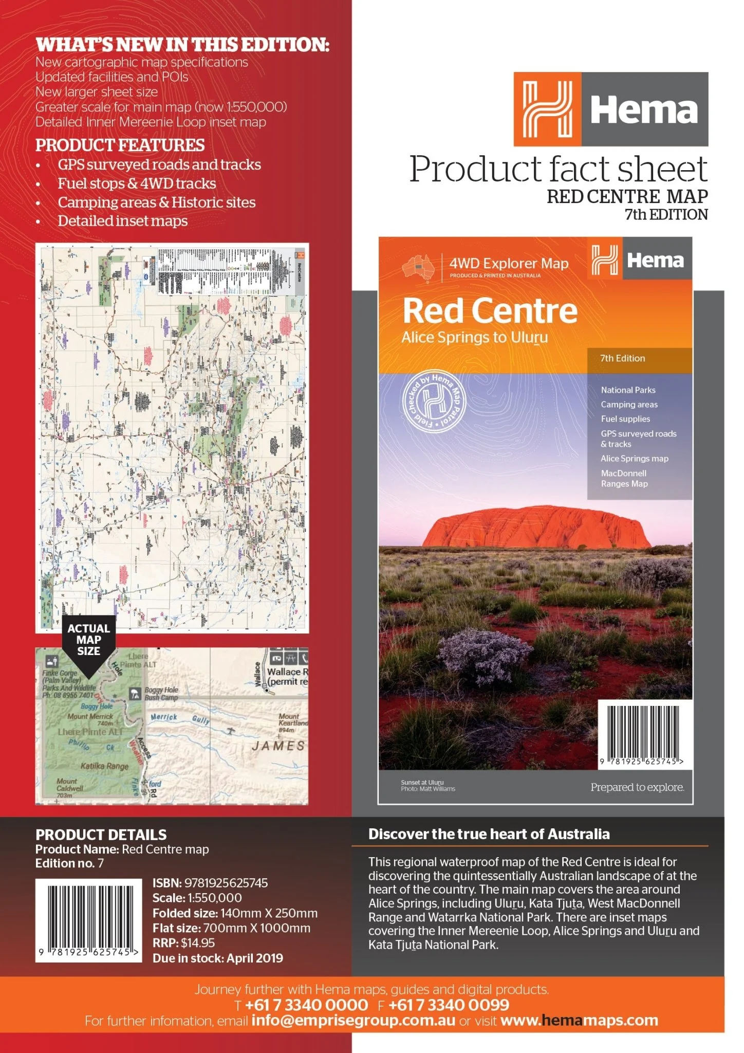The Red Centre Map - Image 7