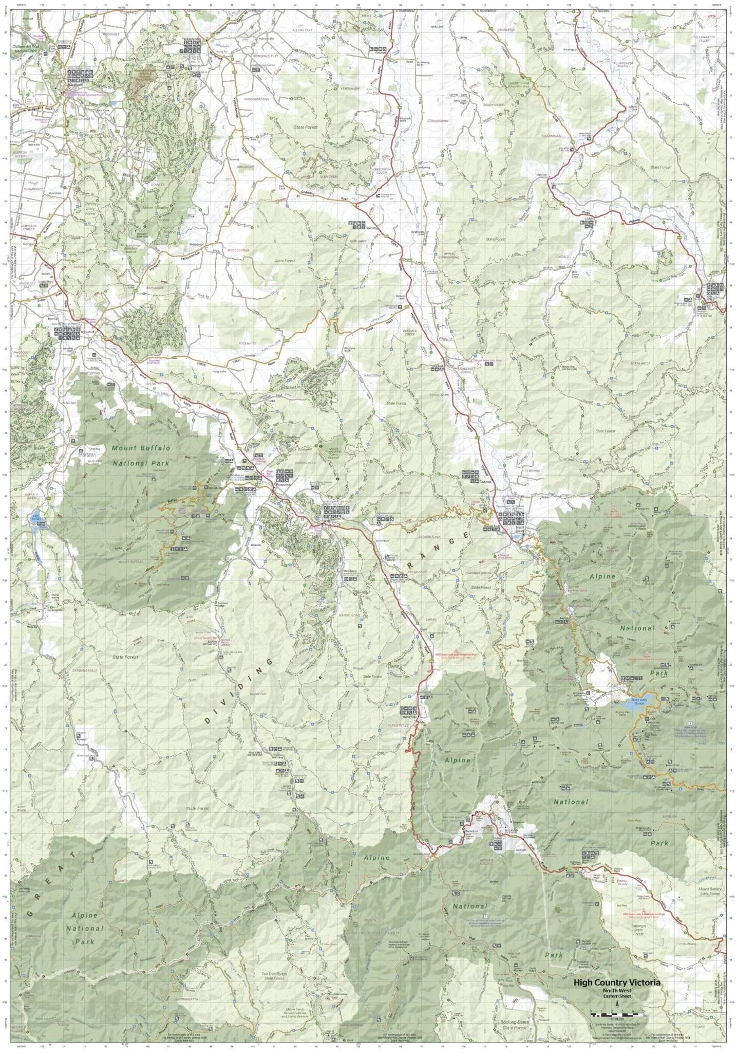 The Victorian High Country - North Western Map - Image 5