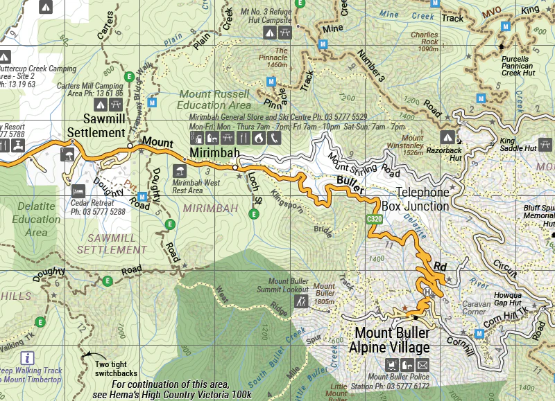 The Victorian High Country - North Western Map - OE - Image 3