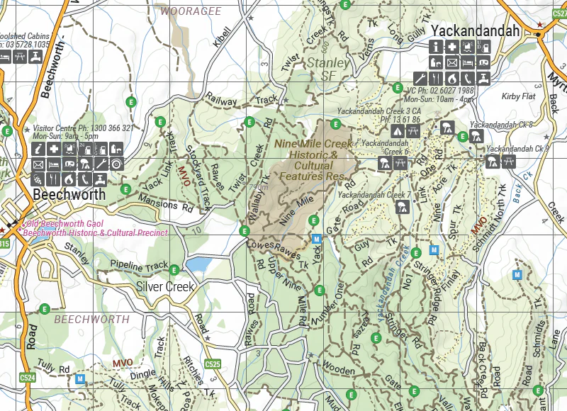 The Victorian High Country - North Western Map - OE - Image 5