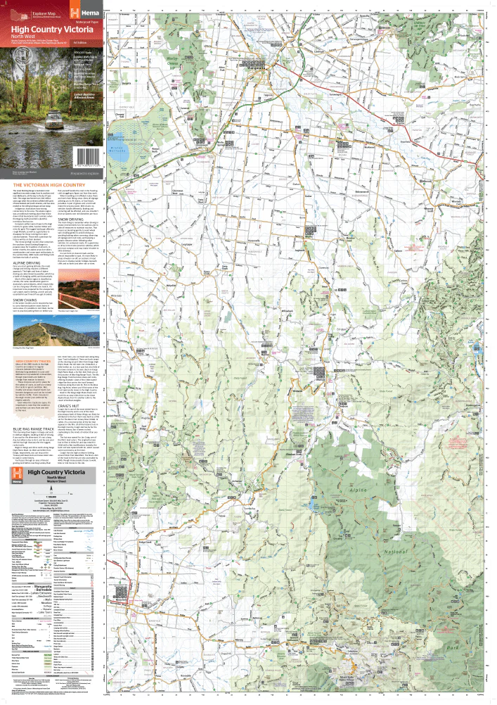 The Victorian High Country - North Western Map - OE - Image 6