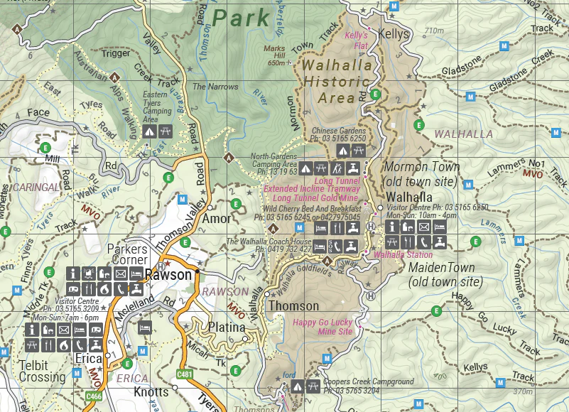 The Victorian High Country - South Western Map - OE - Image 3