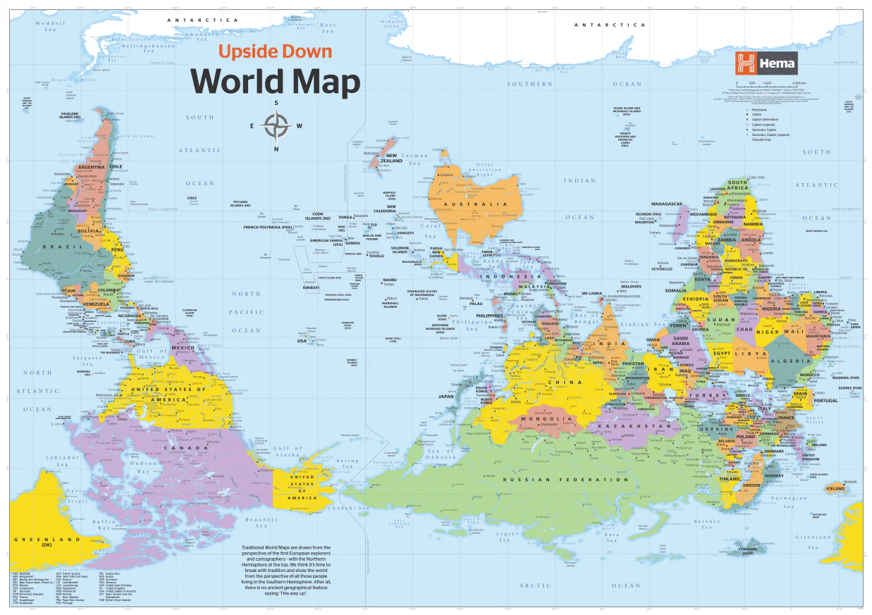 Upside Down World in Envelope Folded Map - Image 3