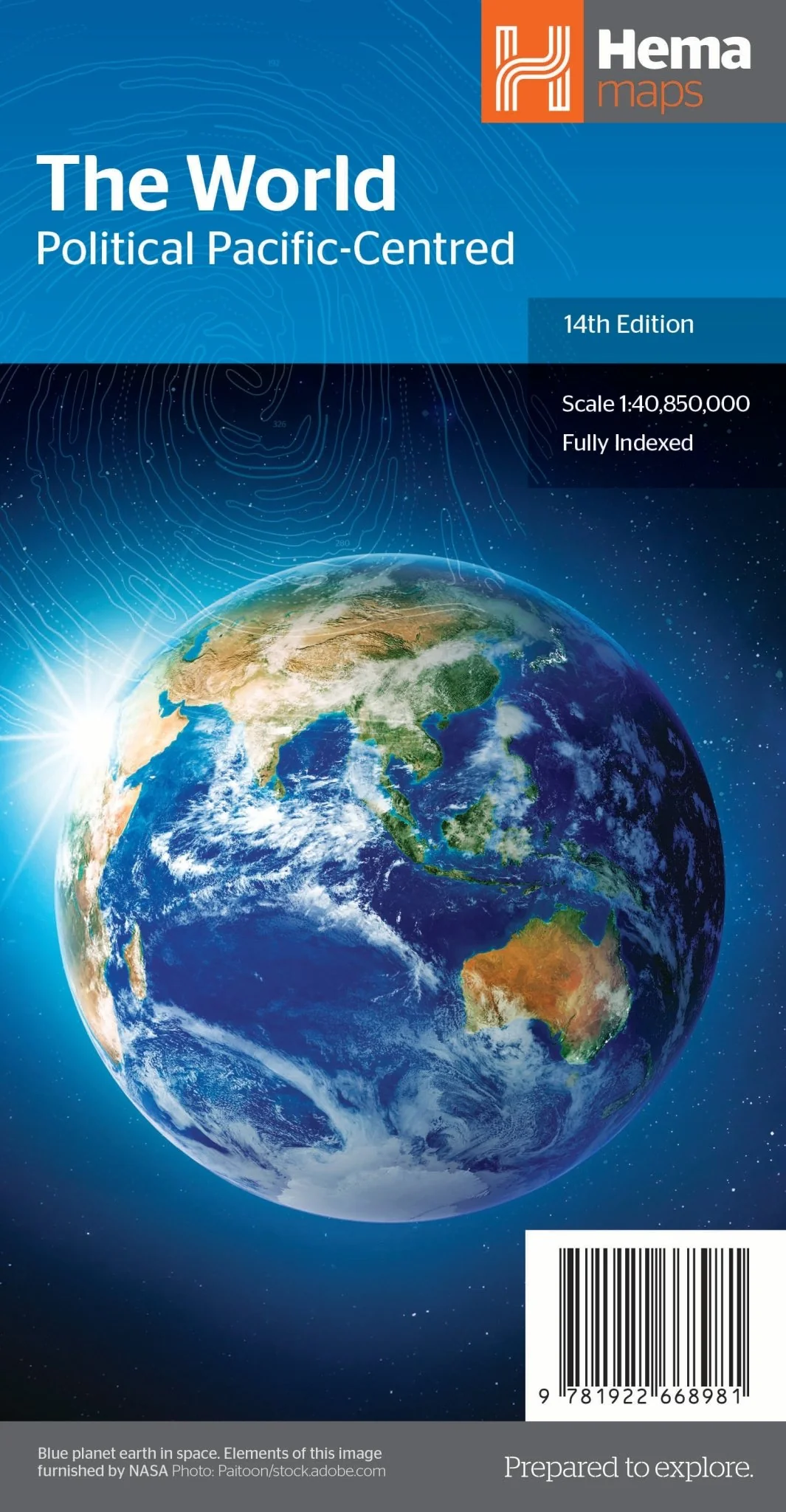 World Political Pacific Centred Map 14th Edition - Image 4