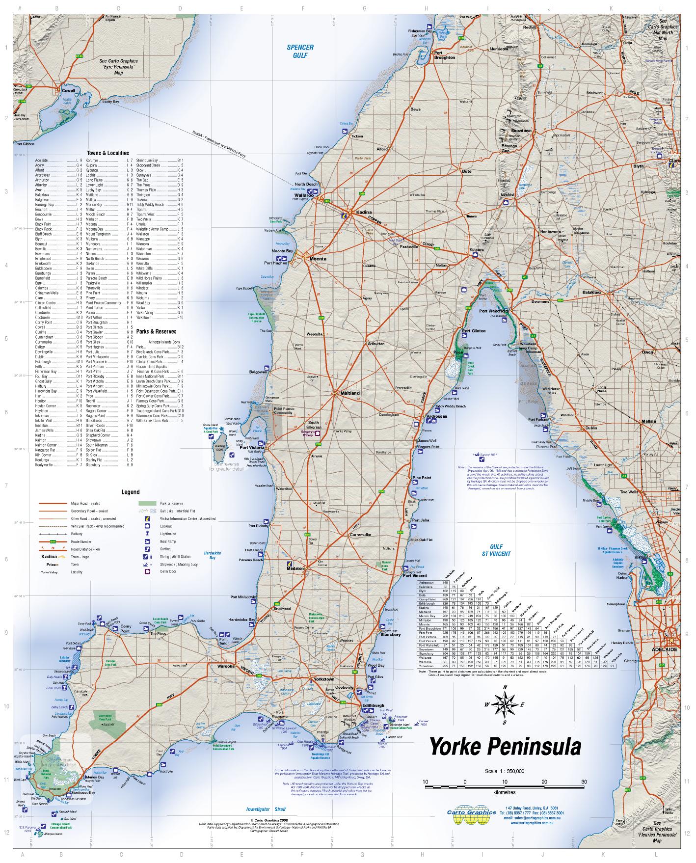 Yorke Peninsula & Copper Coast Map - Image 3